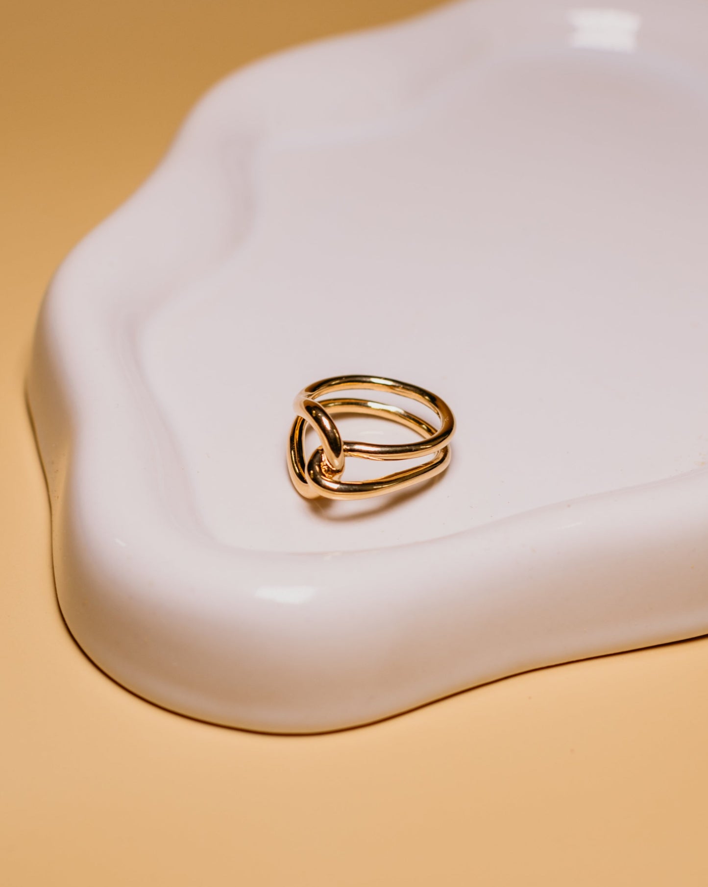 Interlock Ring | 18kt 3-Micron Gold-Plated