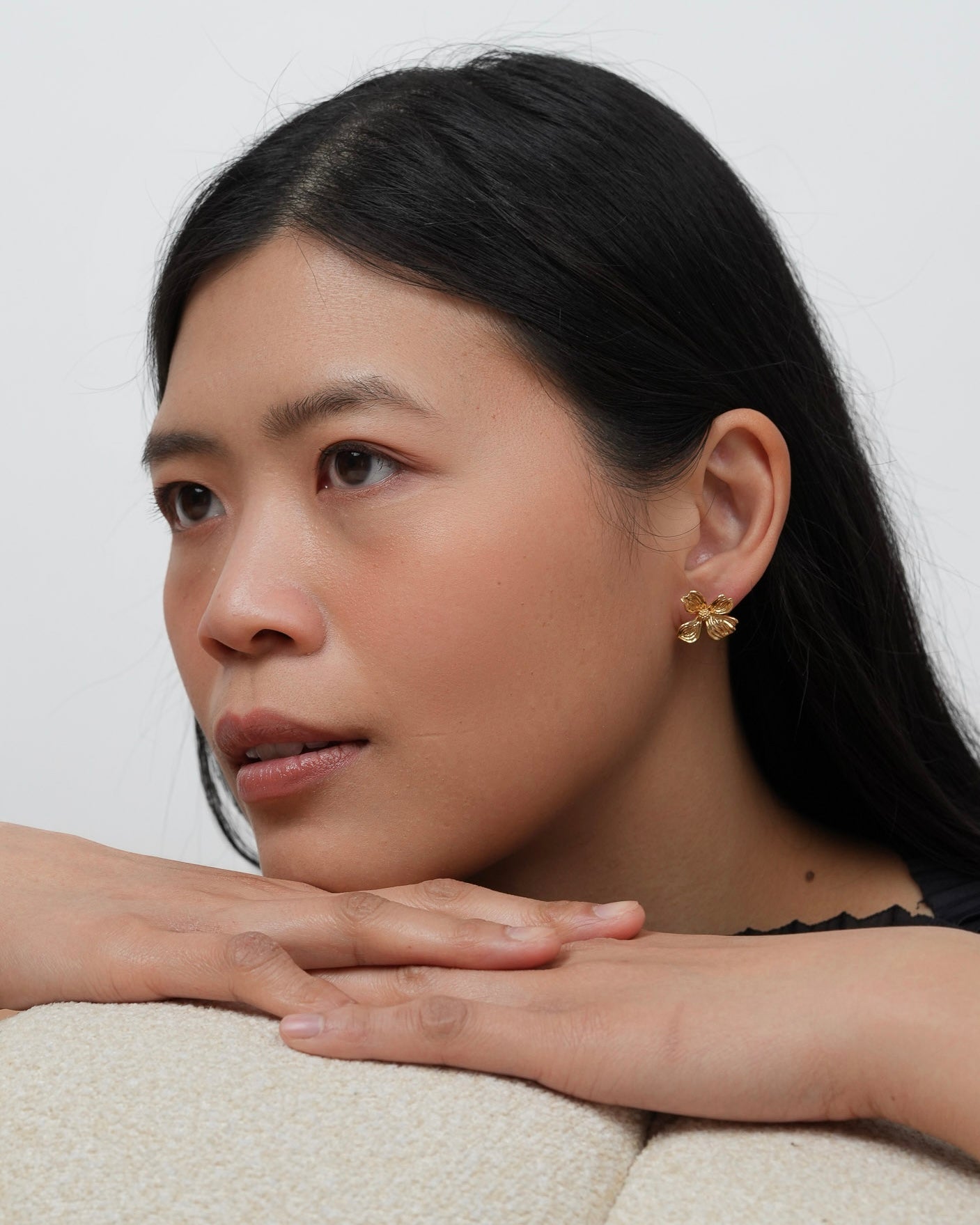 Boucles d’oreilles puces Flore