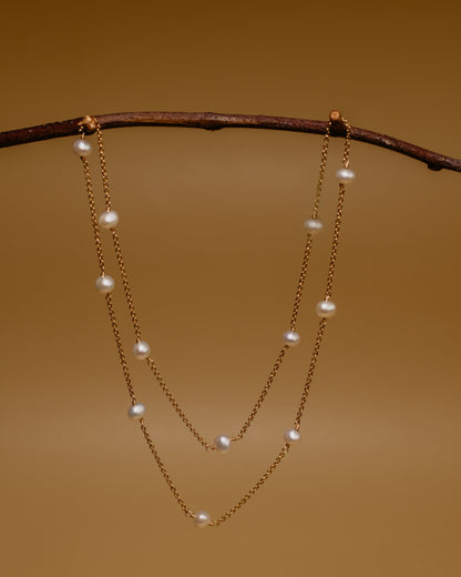 Lumière Necklace | Freshwater Pearl & Gold-Filled