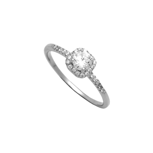 Élise ring | 925 Sterling Silver Rhodium Plated