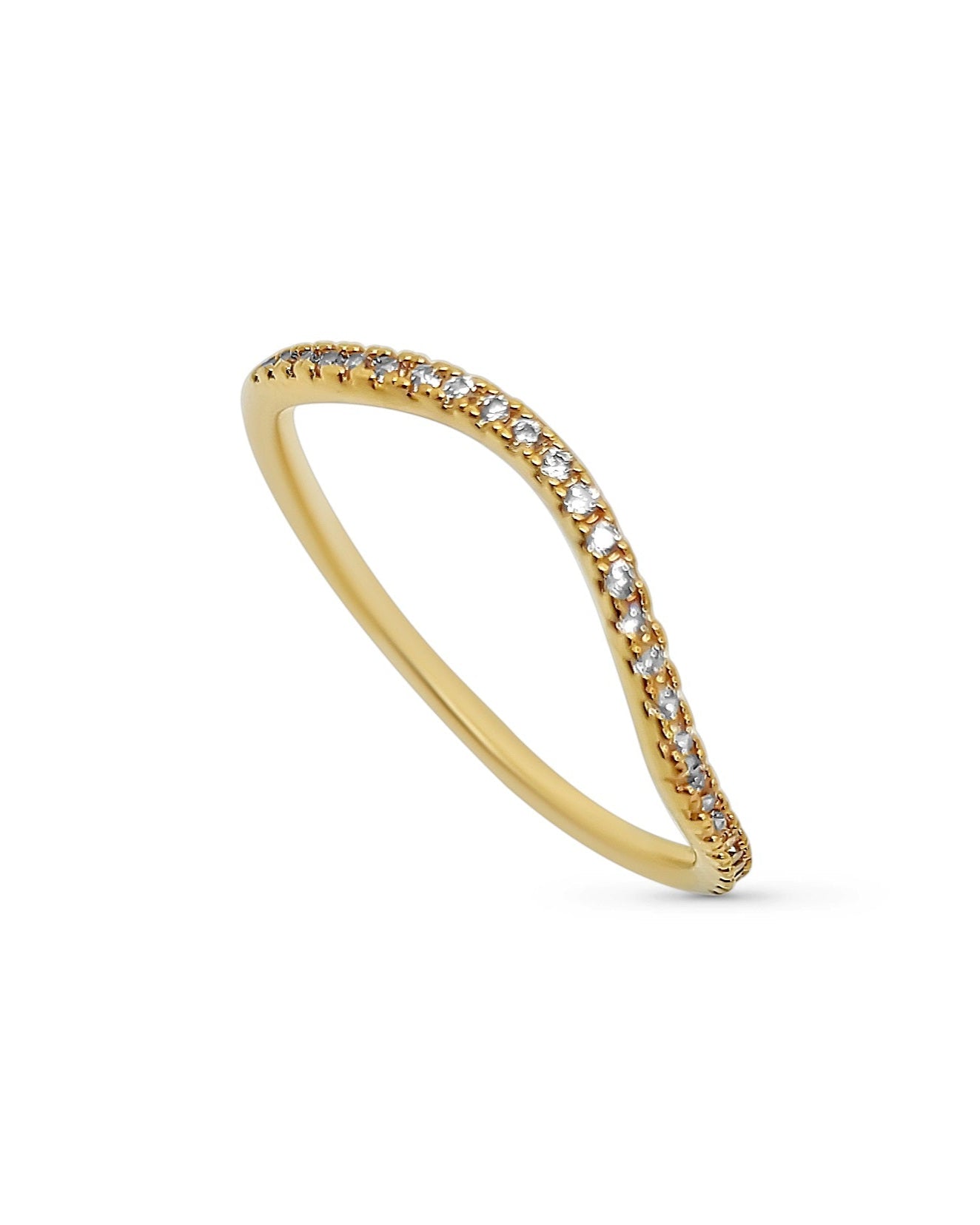 Curved Ring | 18kt 3-Micron Gold-Plated