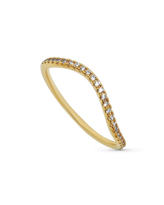 Curved Ring | 18kt 3-Micron Gold-Plated