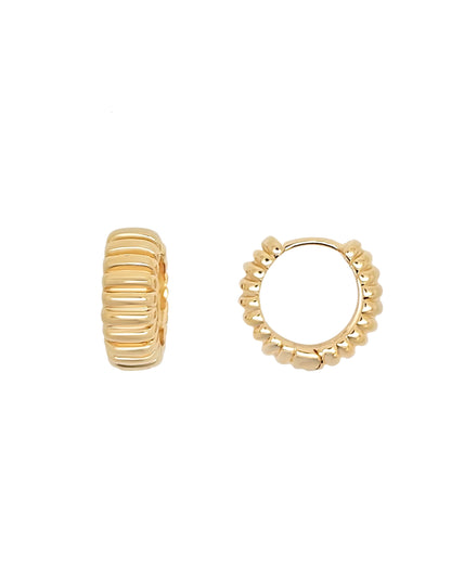 Ridge Earrings | 18kt 3-Micron Gold-Plated