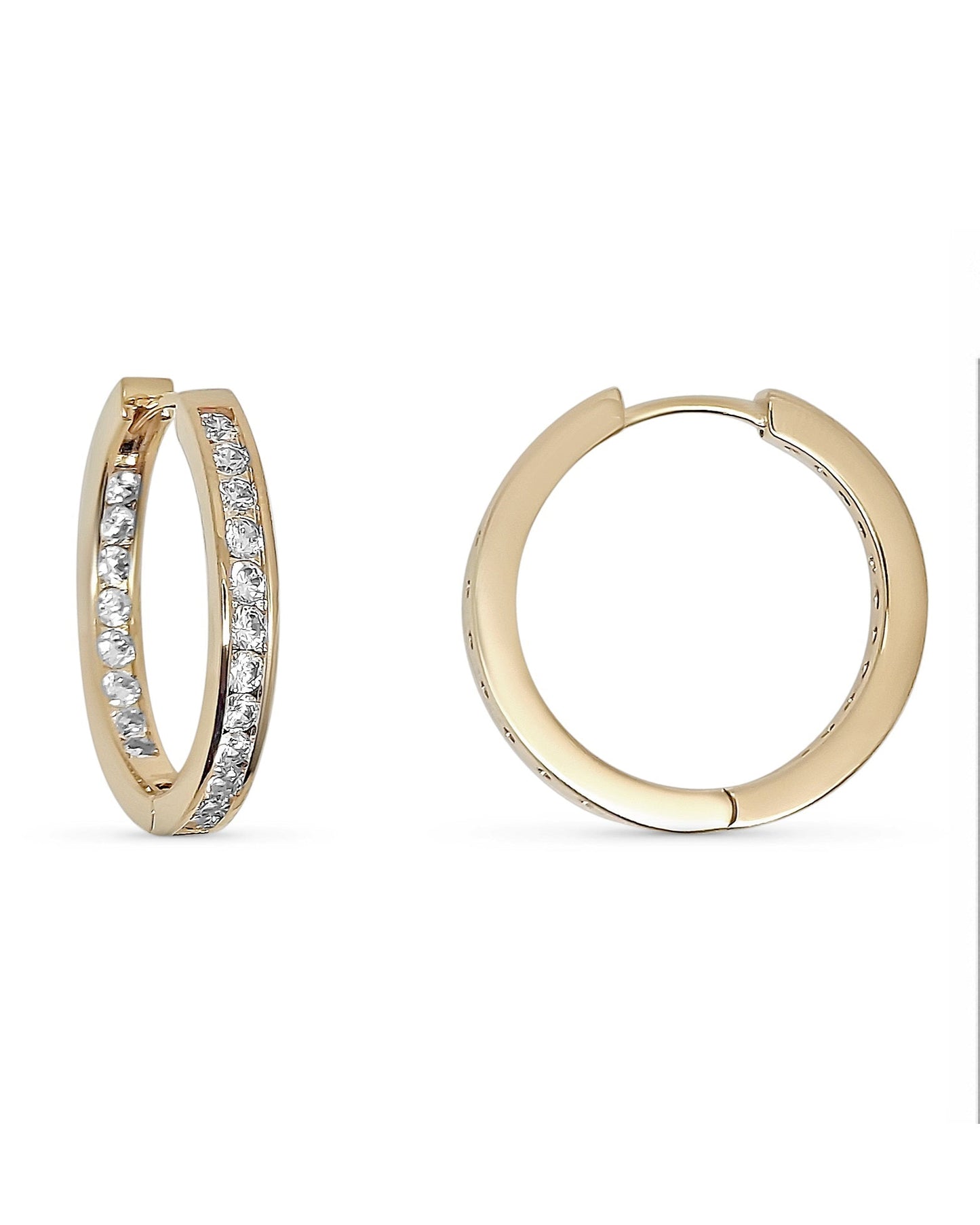 Lustre Hoop Earrings | 18kt 3-Micron Gold-Plated