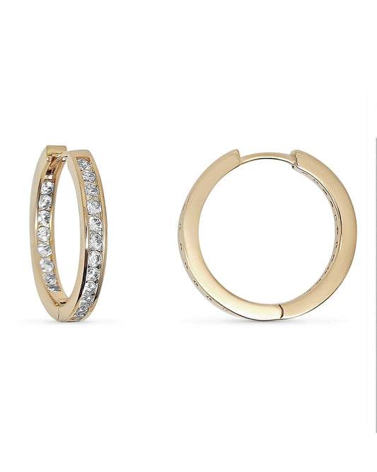 Lustre Hoop Earrings | 18kt 3-Micron Gold-Plated