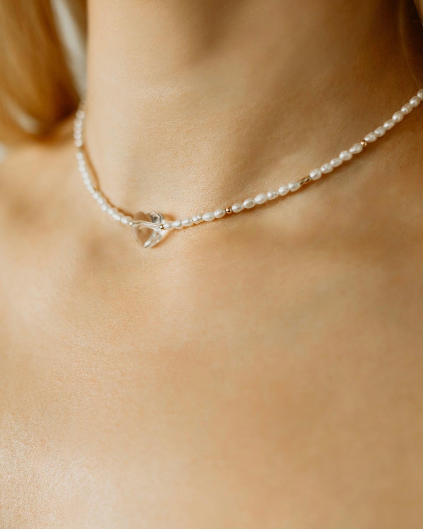 Aimee | Pearl & Swarovski Necklace