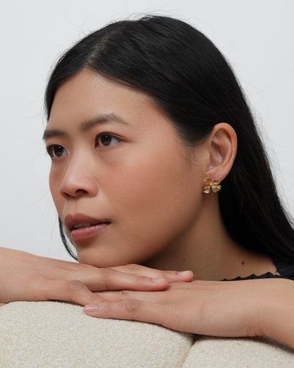 Boucles d’oreilles puces Flore