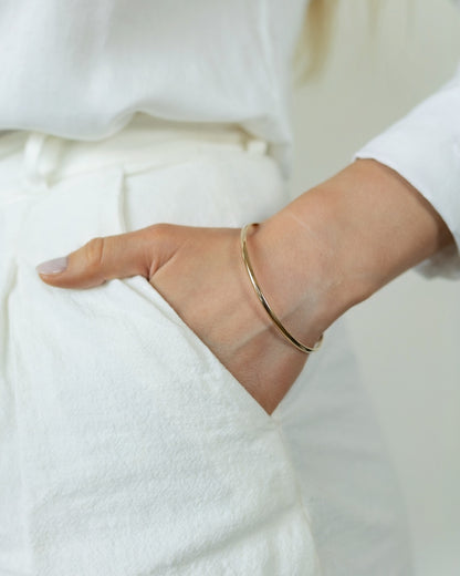 Serene Bangle | Gold-Filled