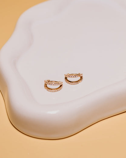 Stellar Hoop Earrings | 18kt 3-Micron Gold-Plated