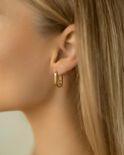Forma Hoop Earrings | 18kt 3-Micron Gold-Plated