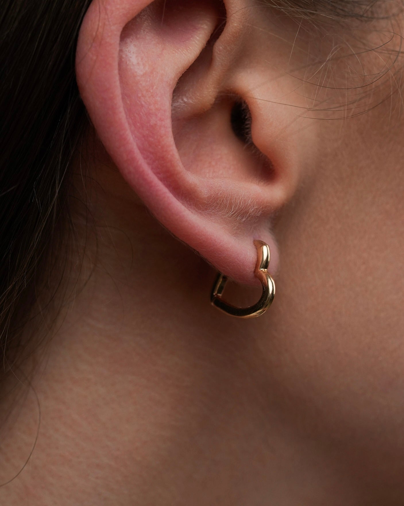 Boucles d’oreilles Cœur | Plaqué Or 18 carats 3 Microns