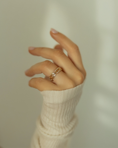 Circuit Ring | 18kt 3-Micron Gold-Plated