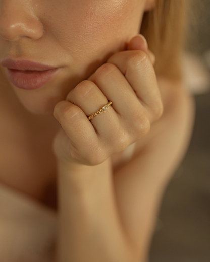 Gemma Ring | 18kt 3-Micron Gold-Plated