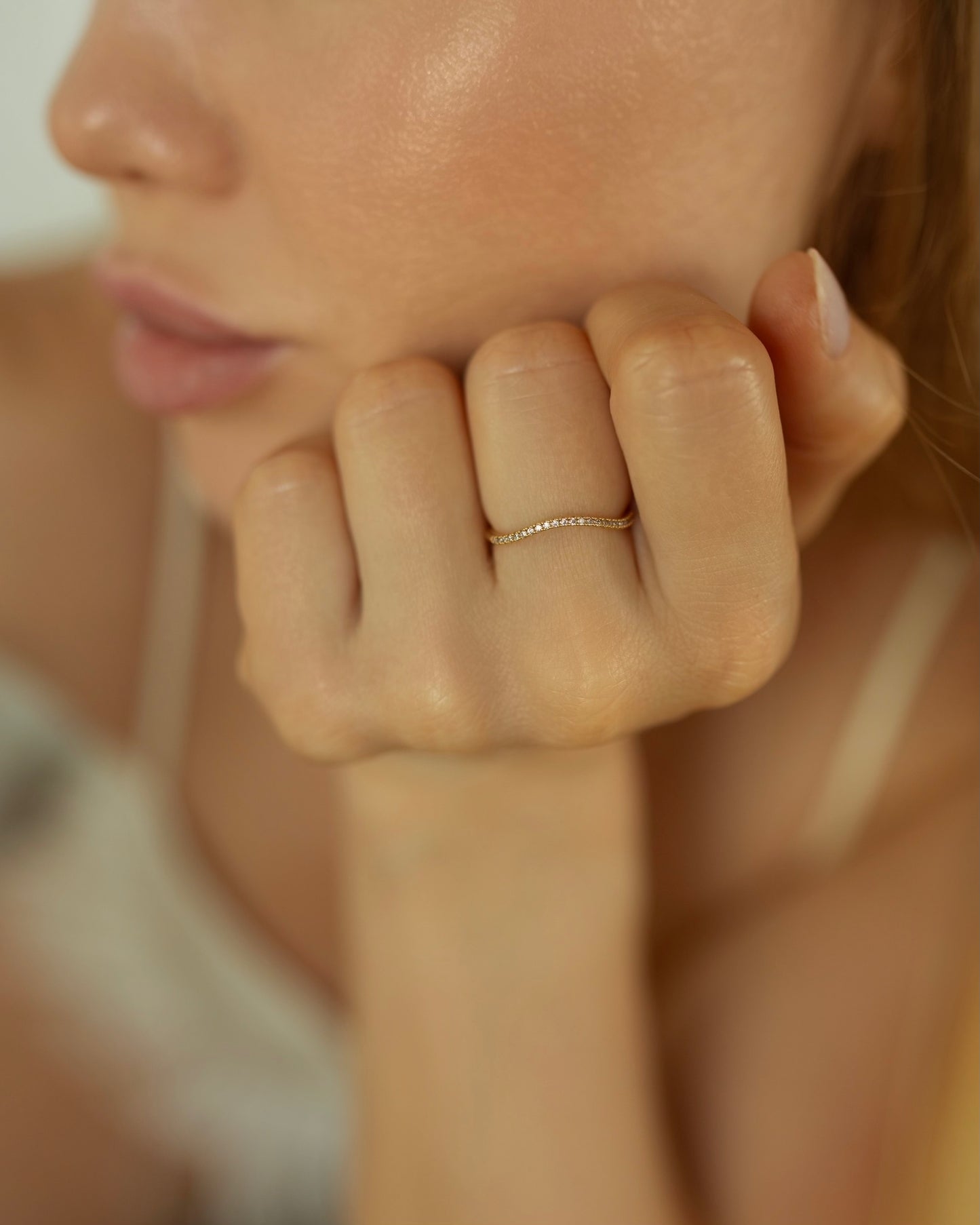 Curved Ring | 18kt 3-Micron Gold-Plated