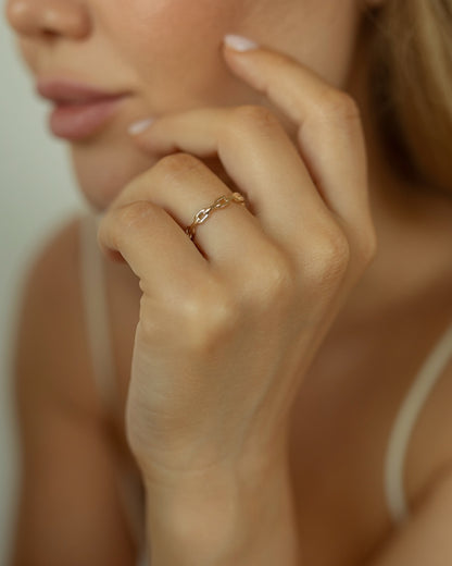 Nexus ring | 18kt 3-Micron Gold-Plated