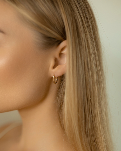 Apex Hoop Earrings | 18kt 3-Micron Gold-Plated