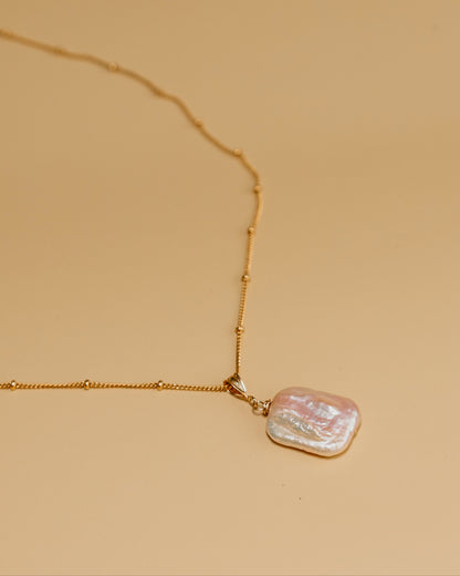 Nira Necklace | Freshwater Pearl & Gold-Filled