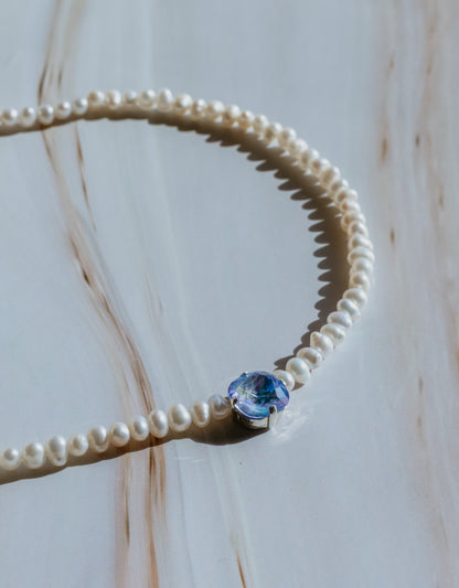 Luna | Pearl & Swarovski Necklace