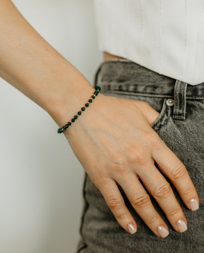 Sage | Crystal & Gold-Filled Bracelet
